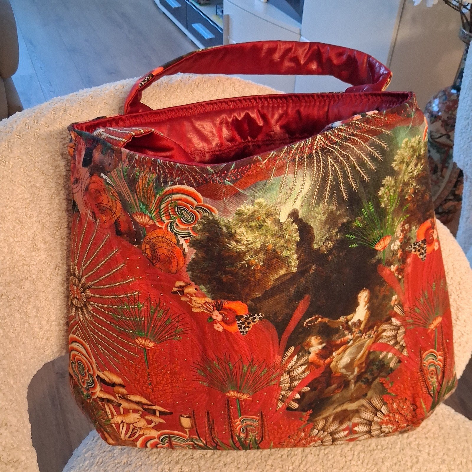 Unieke Handgemaakte Tas - Perfect Kerstcadeau zijn nieuw!, Ophalen of Verzenden, Nieuw, Rood, Shopper