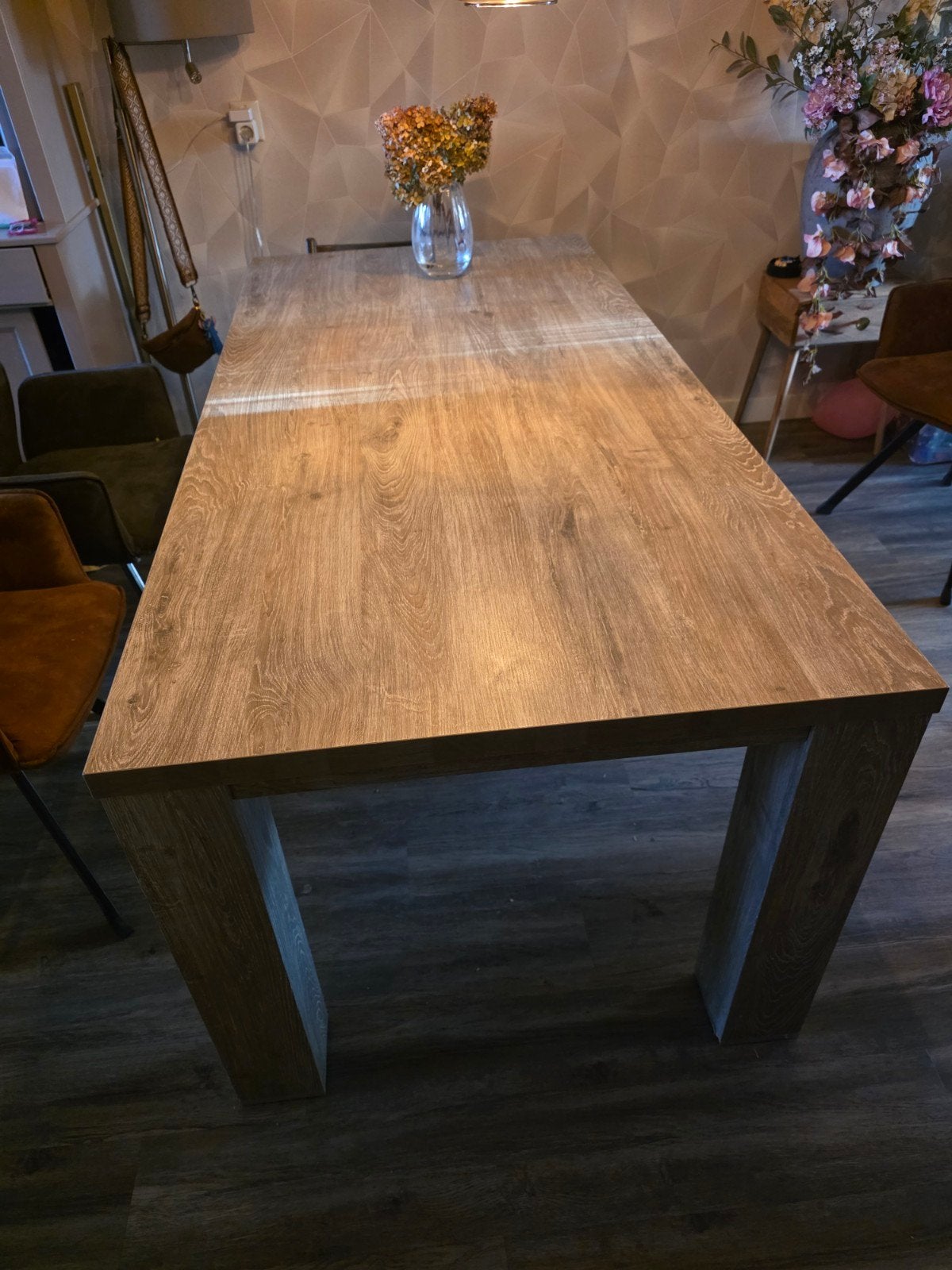 Mooie Eettafel - 190x90 cm, Ophalen, 50 tot 100 cm, Zo goed als nieuw, 150 tot 200 cm