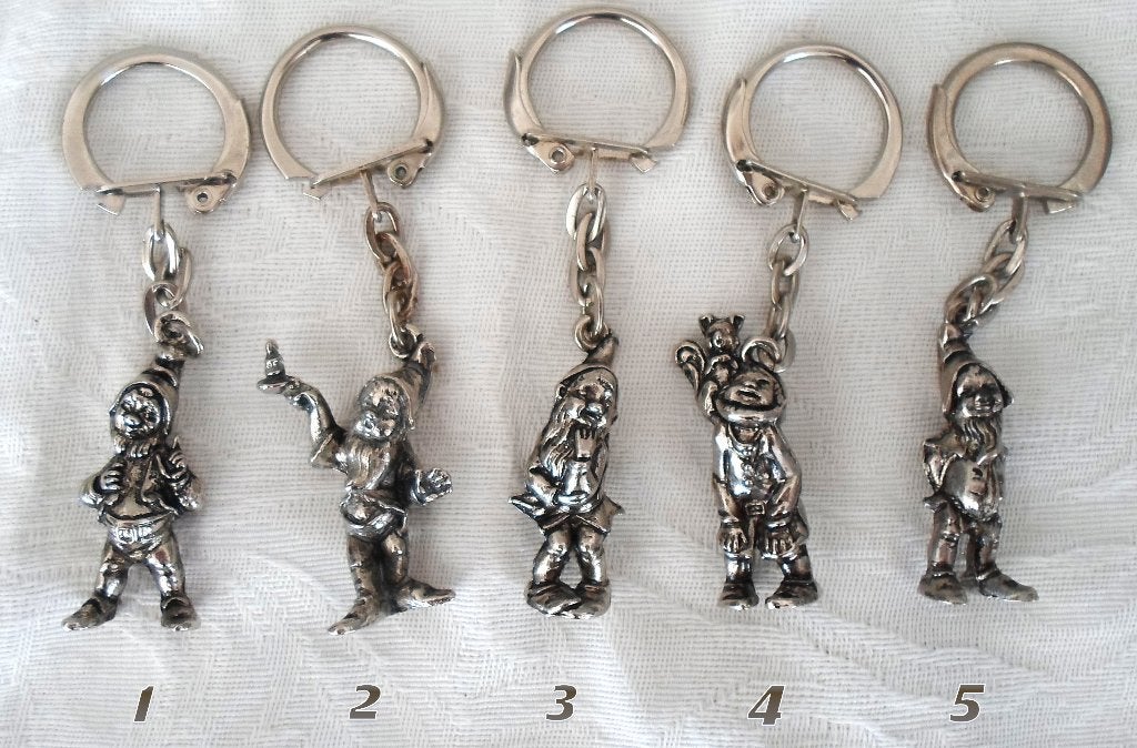 Ferrero 5 verschillende kabouters aan sleutelhanger., Ophalen of Verzenden, Zo goed als nieuw, Knuffel of Figuurtje