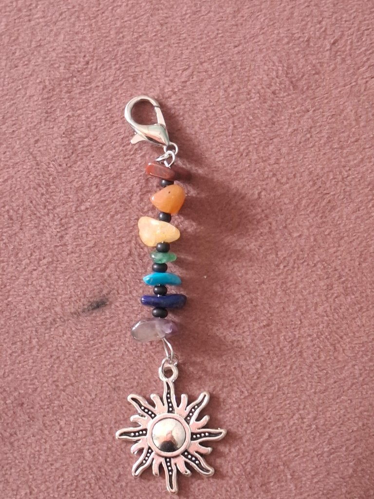 Hanger met natuursteentjes, Ophalen of Verzenden, Zo goed als nieuw, Overige kleuren, Overige materialen