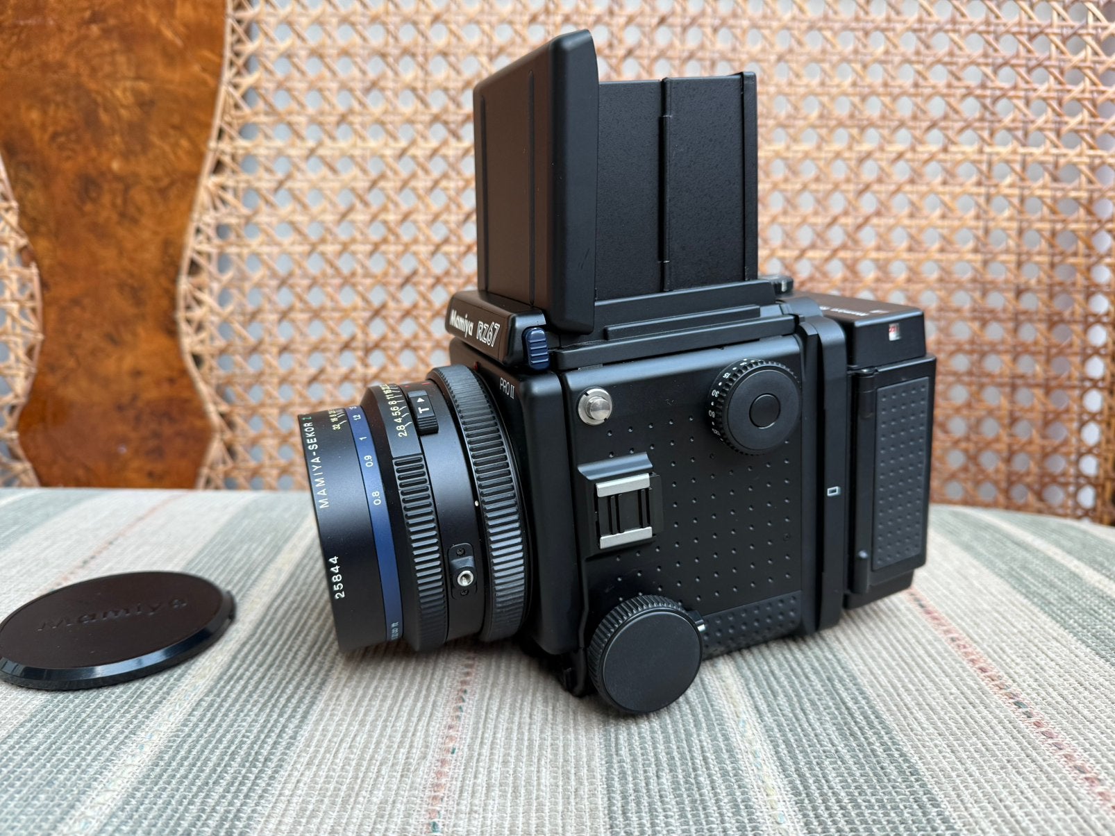 Nieuwstaat Mamiya RZ67 Pro II + 110mm 2.8 + 120 Film Back, Audio, Tv en Foto, Fotocamera's Analoog, Ophalen of Verzenden, Zo goed als nieuw