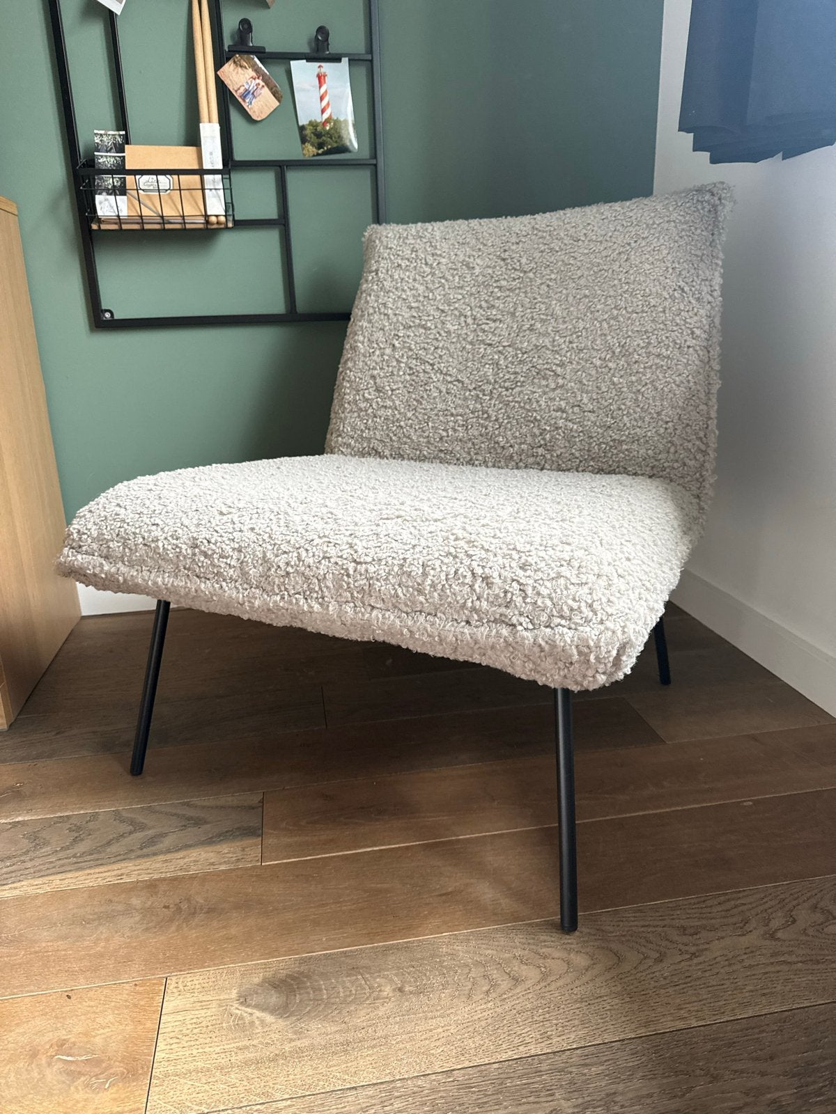 Leuk lounge stoeltje, Huis en Inrichting, Stoelen, Ophalen, Zo goed als nieuw, Eén, Stof