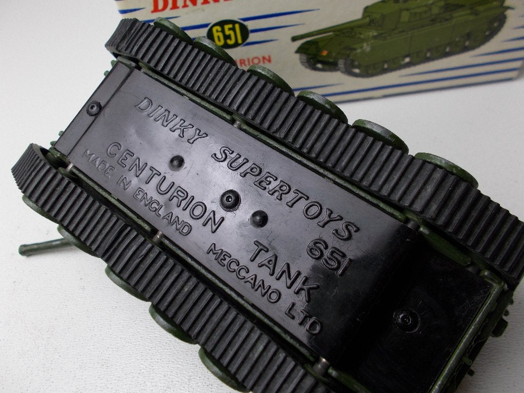 1954 Dinky SuperToys 651 CENTURION TANK + ORIG. DOOS! (-A-), Ophalen of Verzenden, Zo goed als nieuw, Overige typen, Dinky Toys