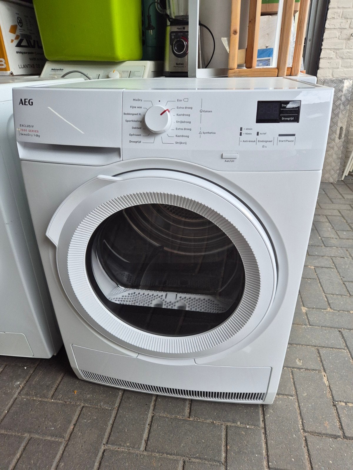 Aeg Droger, Witgoed en Apparatuur, Wasdrogers, 6 tot 8 kg, Ophalen of Verzenden, Zo goed als nieuw, Condens