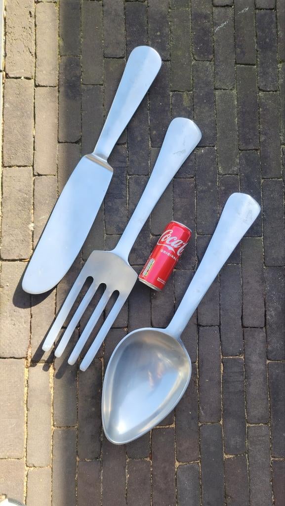 Oversized Bestek Set - Decoratief (60 cm), Antiek en Kunst, Antiek | Bestek, Ophalen of Verzenden