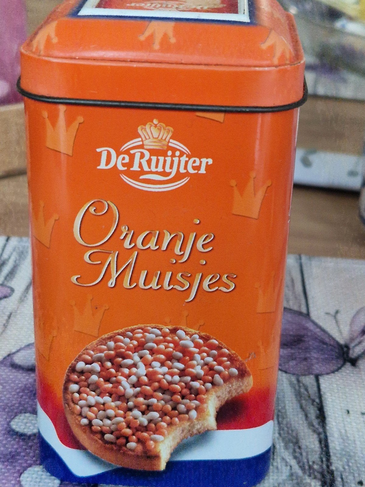De Ruijter Oranje Muisjes blik Koningskind Willem-Alexander, Ophalen of Verzenden
