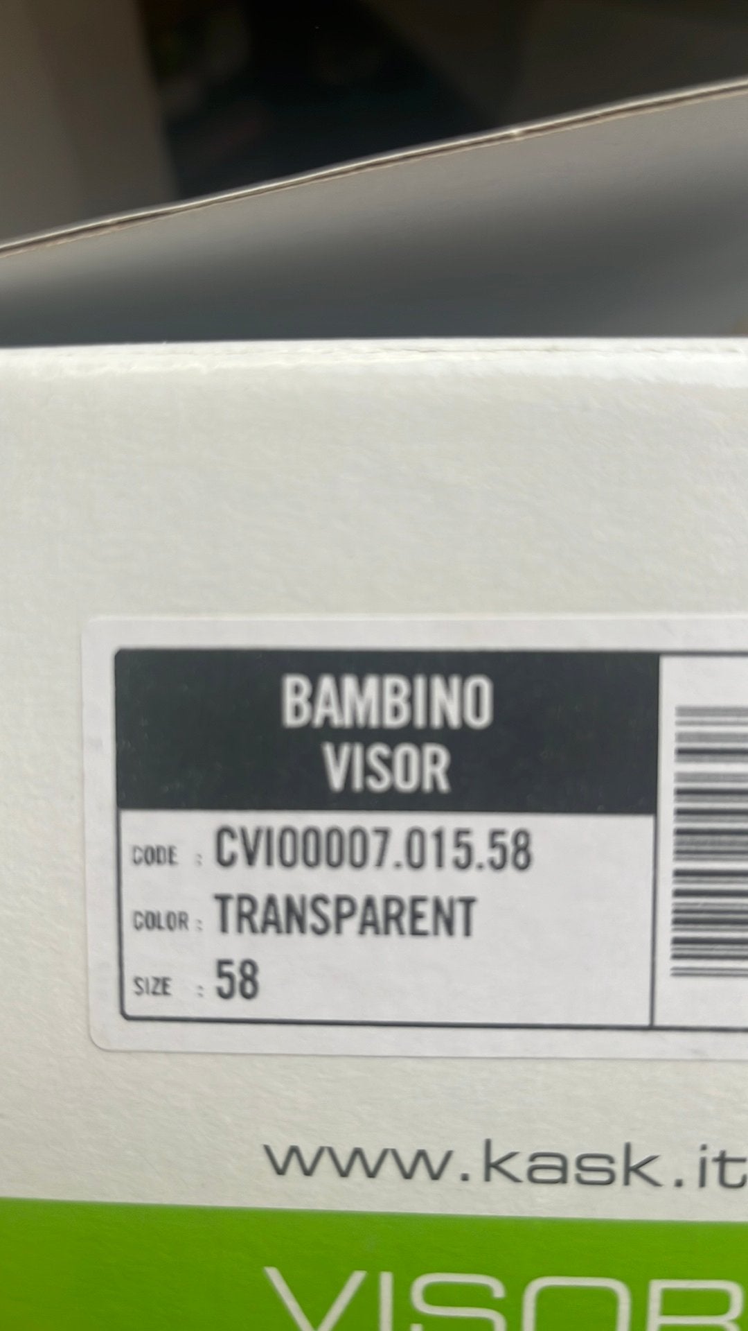Kask bambino mt 58 vizier nieuw, Ophalen of Verzenden, Nieuw, L, Heer of Dame