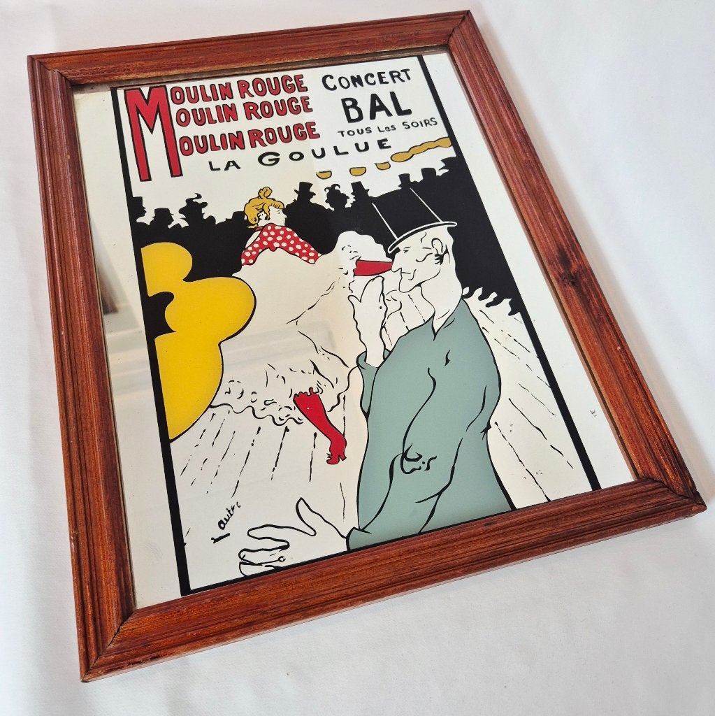 Vintage wandspiegel Moulin Rouge | Henri de Toulouse-Lautrec, Verzenden, Huis en Inrichting