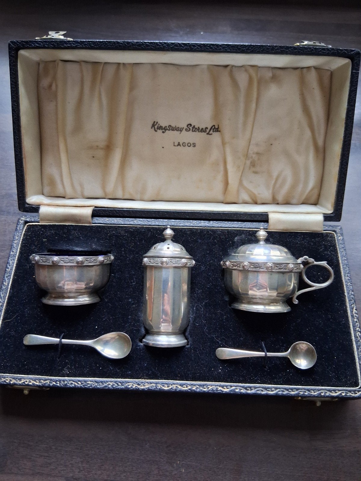 Sterling zilver 925  kruidensetje in originele doos, Ophalen of Verzenden, Zilver