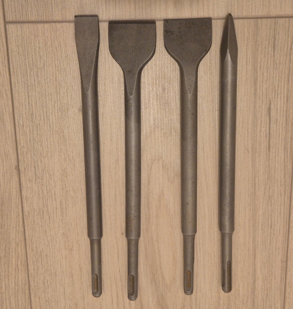 STONE REEF SDS-Plus Beitelset – 4-delig, Ophalen