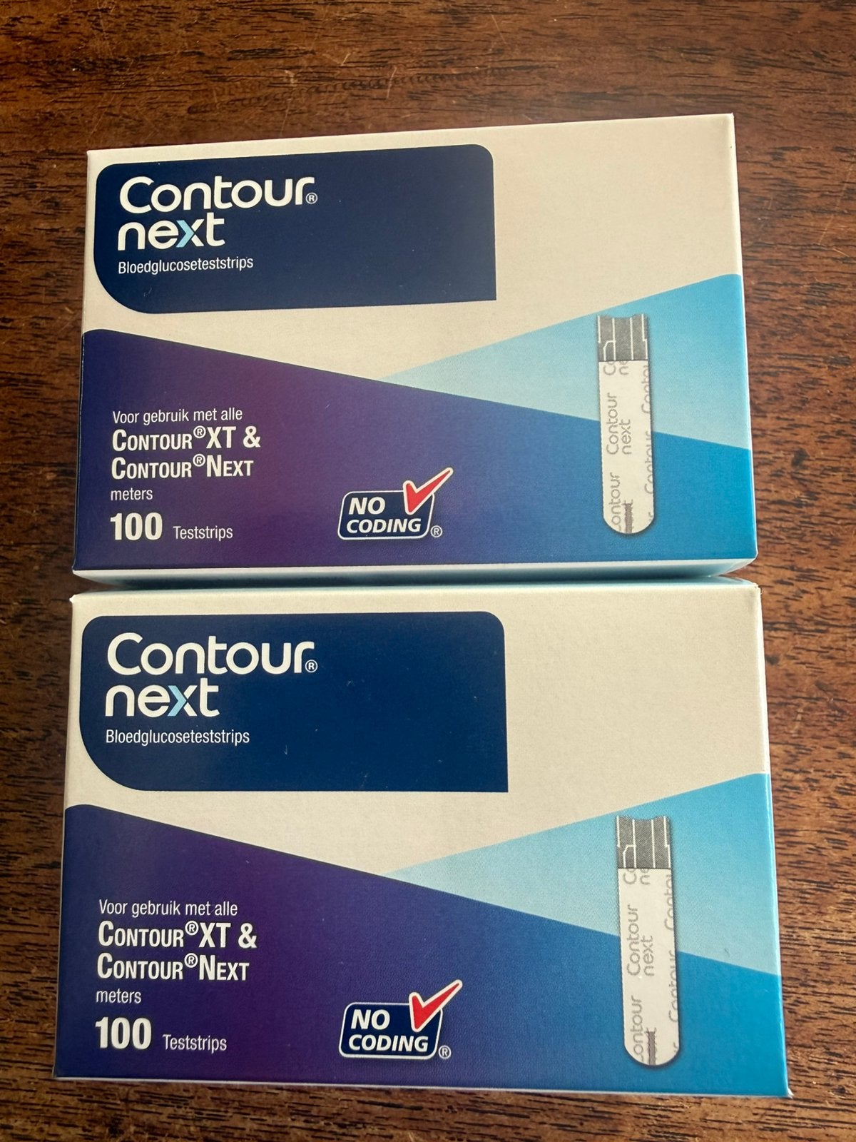 Contour Next Teststrips 2  keer 100  Prijs is per doosje !, Ophalen of Verzenden, Zo goed als nieuw