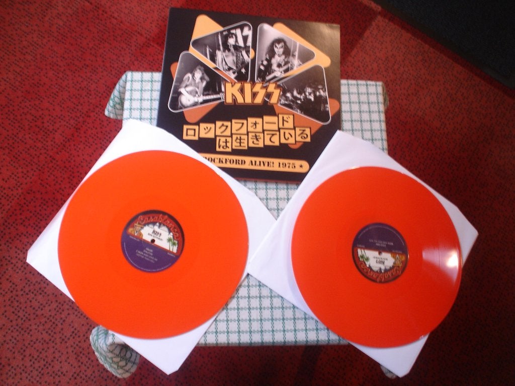 kiss rockford alive 1975 dubbel lp gekleurd, Verzenden, 12 inch, Nieuw in verpakking, Poprock