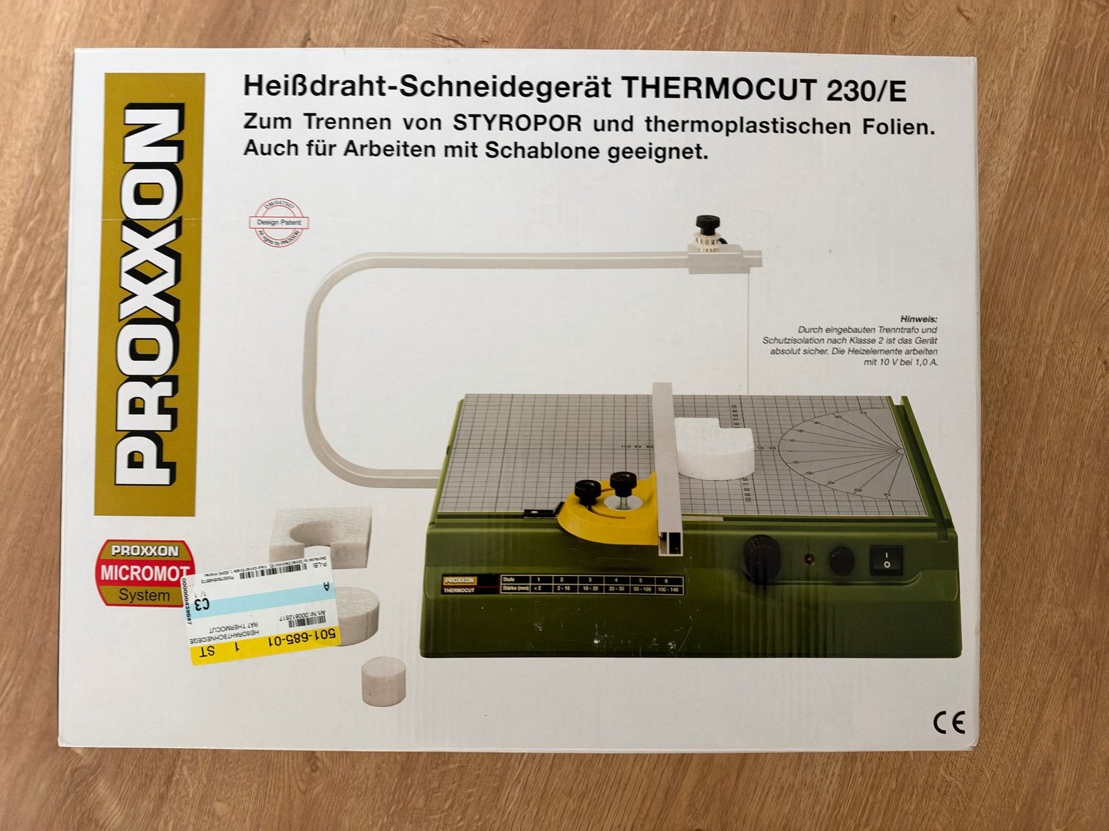 Proxxon Thermocut 230 foam cutter, 70 mm of meer, Overige typen, Nieuw, Ophalen of Verzenden