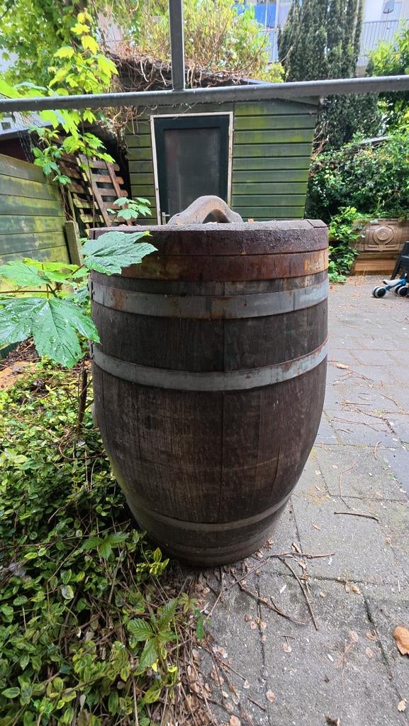 Eikenhouten wijnvat regenton 225 L, 150 liter of meer, Ophalen, Hout