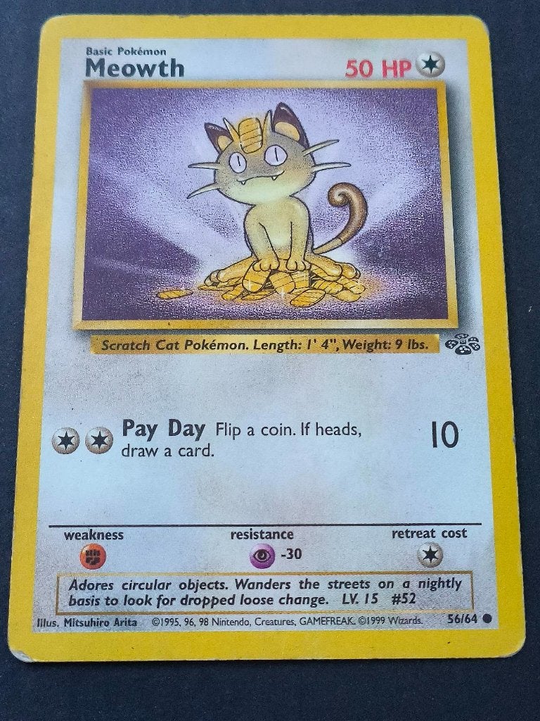 Meowth, Ophalen of Verzenden, Gebruikt, Losse kaart