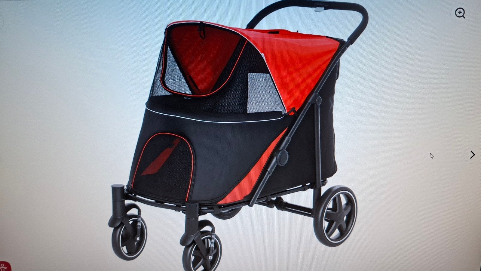Nieuwe honden buggy rood/zwart, Overige merken, Ophalen, Nieuw, Hondenbuggy