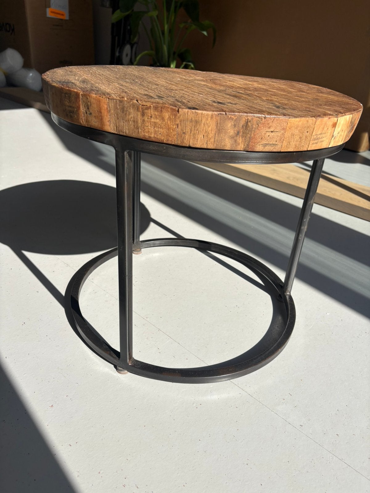 Bijzet tafel, Ophalen, Zo goed als nieuw, Rond, 50 tot 100 cm