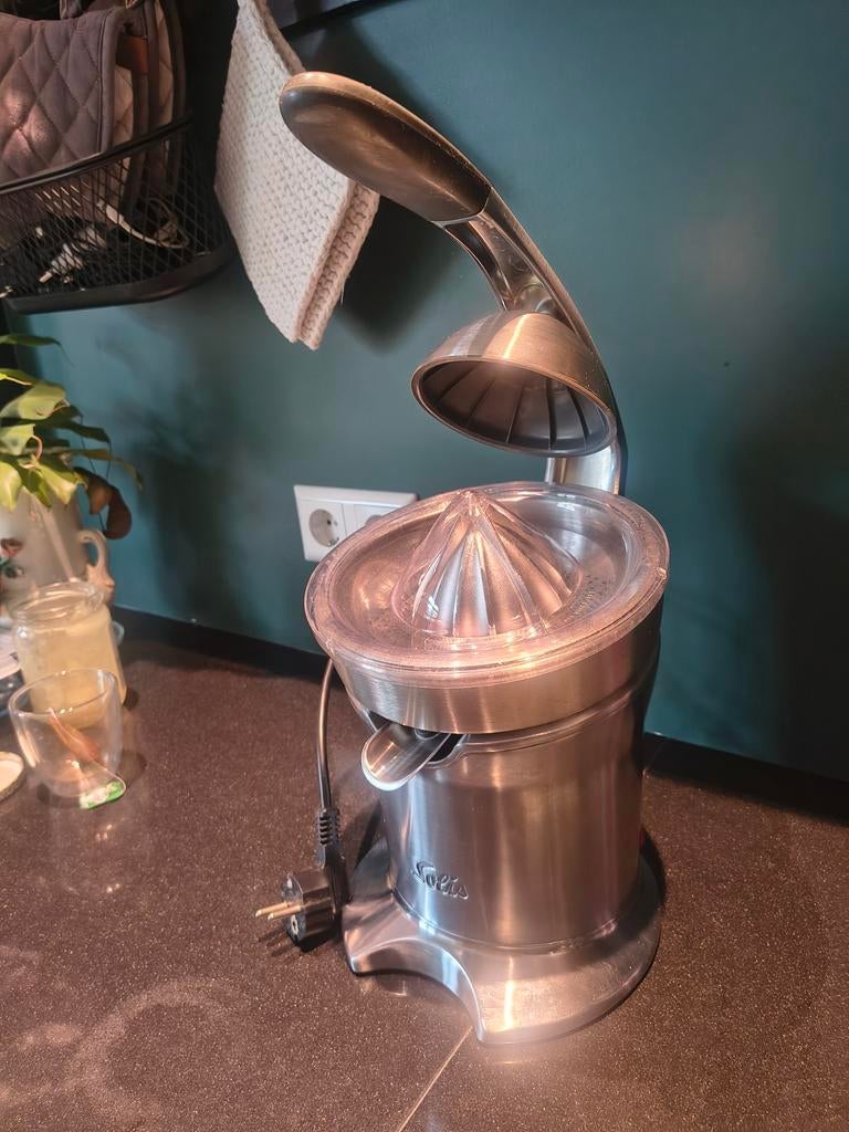 Solis rvs pro citruspers elektrisch, Witgoed en Apparatuur, Juicers, Ophalen of Verzenden, Gebruikt, Elektrisch, Citruspers