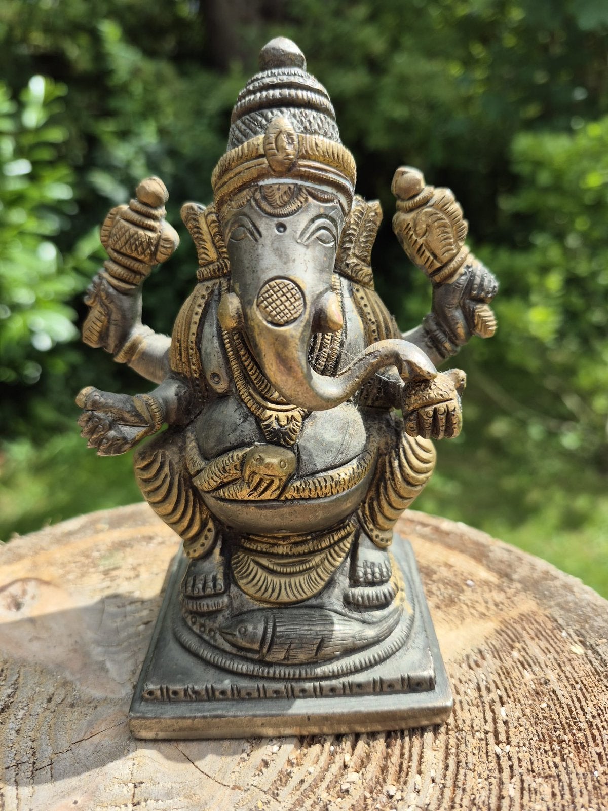 Ganesha Boeddha beeldje Brons, Antiek en Kunst, Ophalen of Verzenden