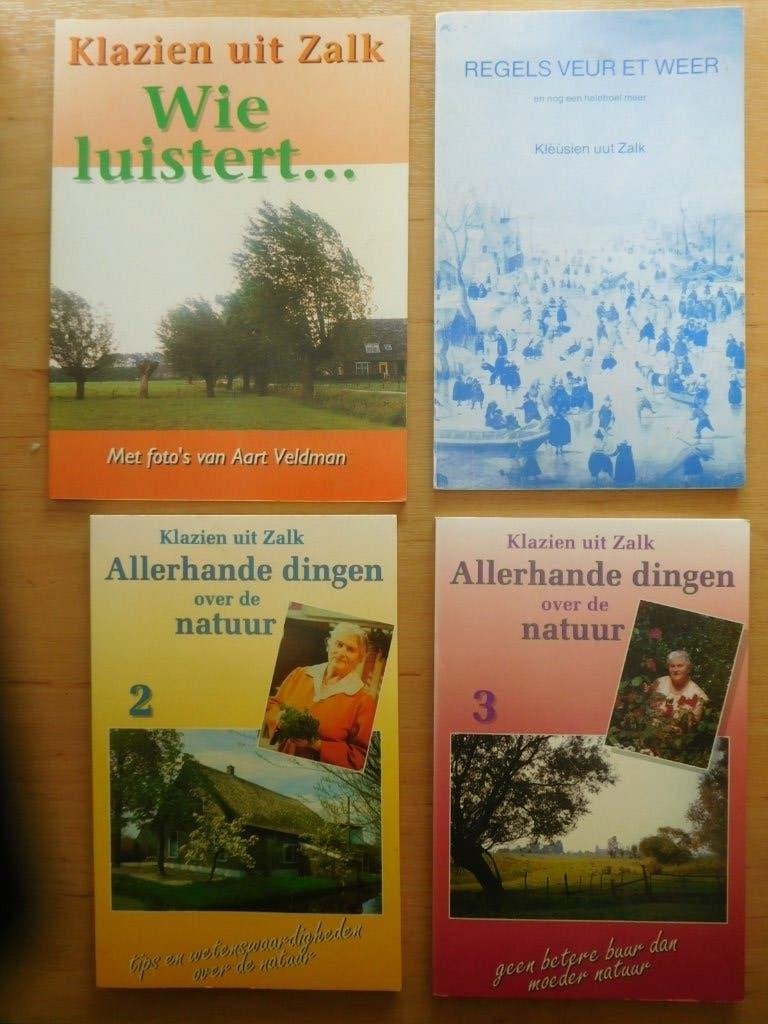4 boekjes Klazien uut Zalk (waarvan 1 gesigneerd  Klazien ), Ophalen of Verzenden, Zo goed als nieuw, Natuur algemeen