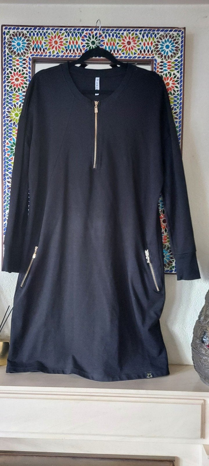Zoso zwarte jogging jurk maat xl zgan, Zwart, Maat 46/48 (XL) of groter, Ophalen of Verzenden, Zo goed als nieuw