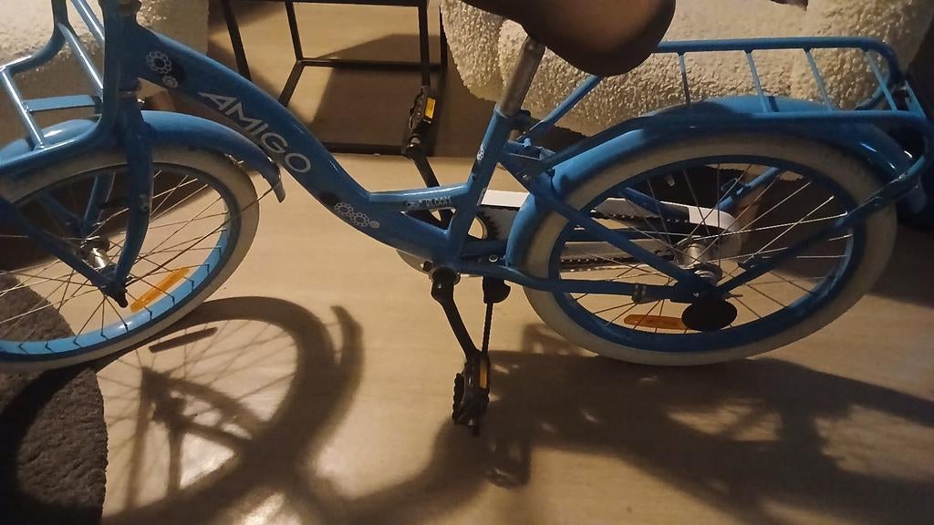 Amigo BMX Fun 20 inch kinderfiets - Blauw, Fietsen en Brommers, Fietsen | Meisjes, Ophalen, Terugtraprem, Gebruikt, 20 inch