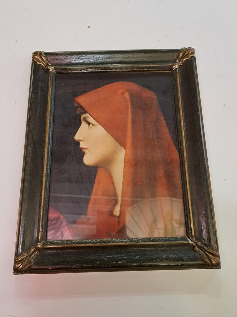 Reproductie 'fabiola' in een mooie lijst, Ophalen of Verzenden