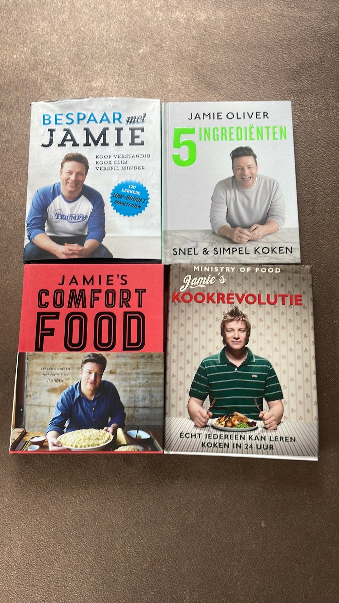 4x Jamie Oliver kookboeken – zo goed als nieuw /, Boeken, Ophalen of Verzenden, Zo goed als nieuw, Overige gebieden