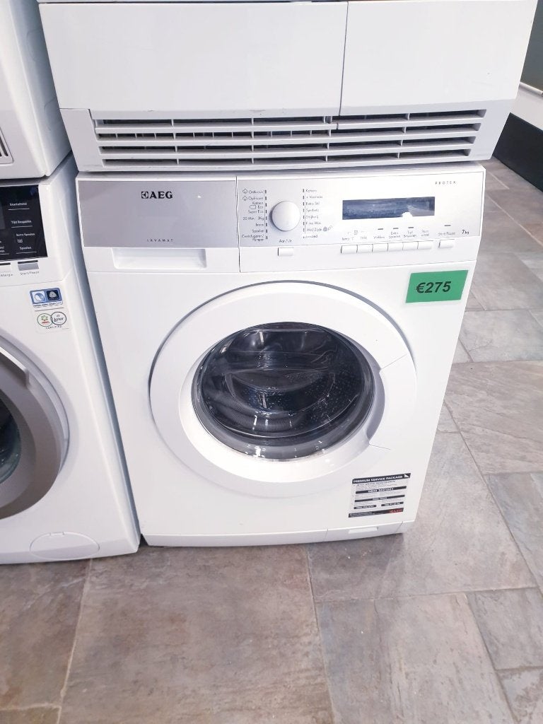 Wasmachine AEG 7KG️️️️️️️ ️️Lavamat A++ INC GARANTIE, Ophalen, Zo goed als nieuw, Voorlader, 85 tot 90 cm