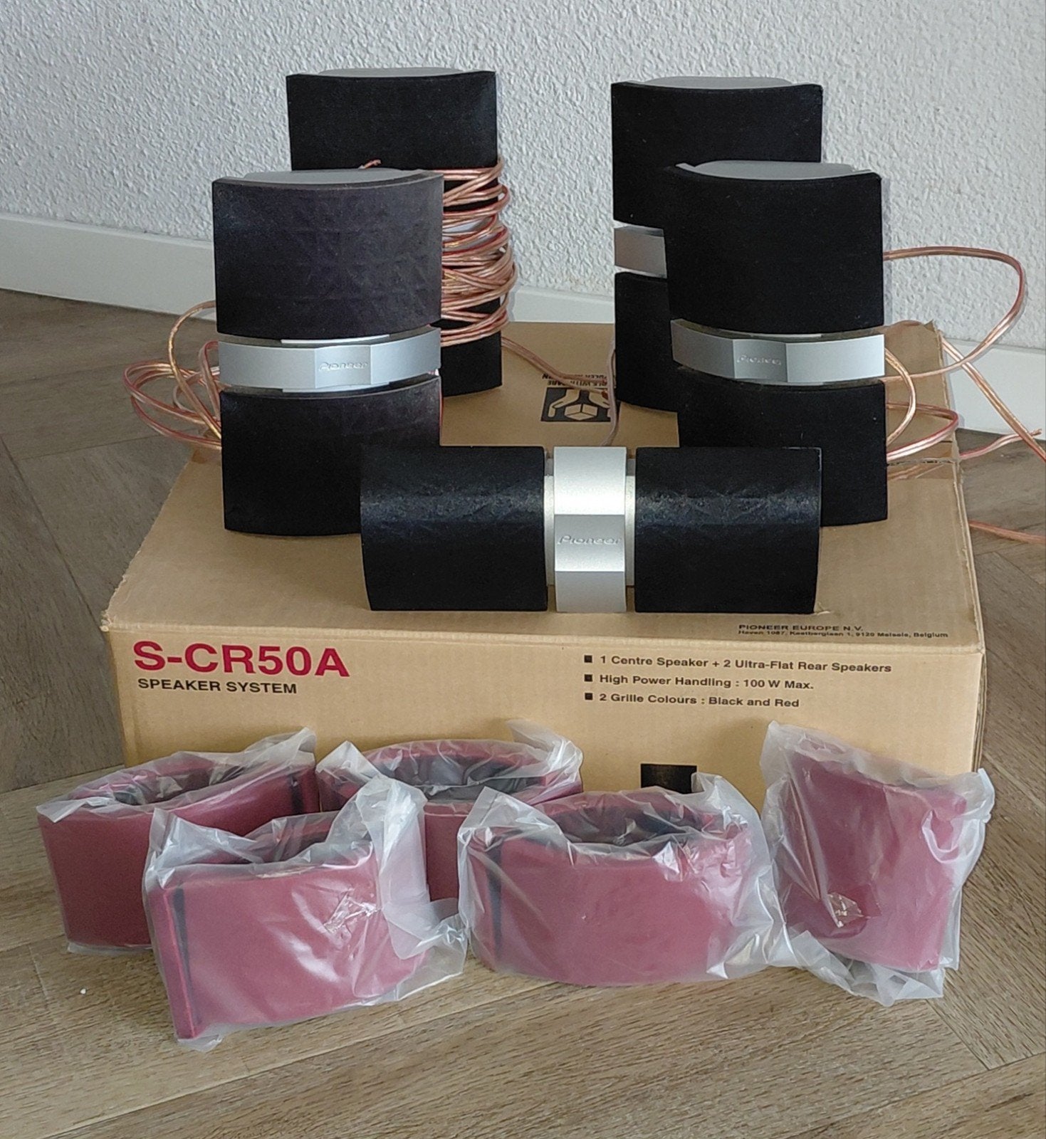Pioneer S-CR50A Speaker Systeem - 100W met extra rooster, Gebruikt, Speakerset, Ophalen of Verzenden, 60 tot 120 watt