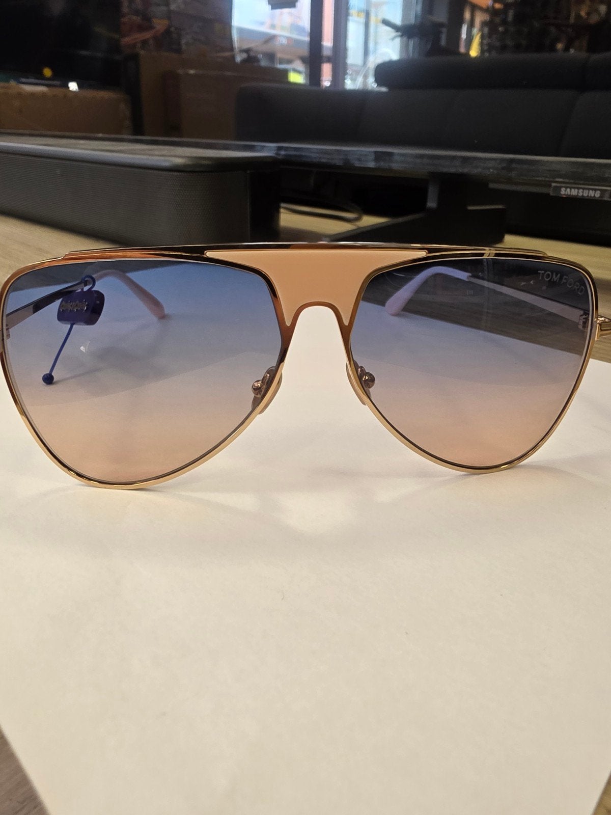 Nieuwe Tom Ford Dames Zonnebril, Overige merken, Info@tomford.com, Zonnebril, Bruin