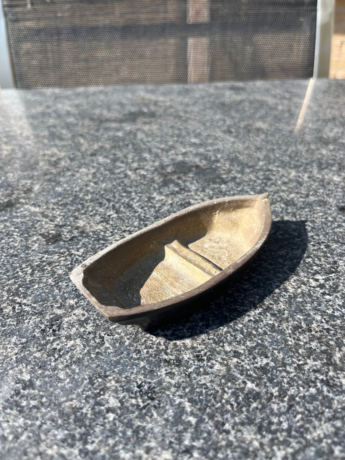 Decoratieve messing boot schaaltje, Ophalen of Verzenden