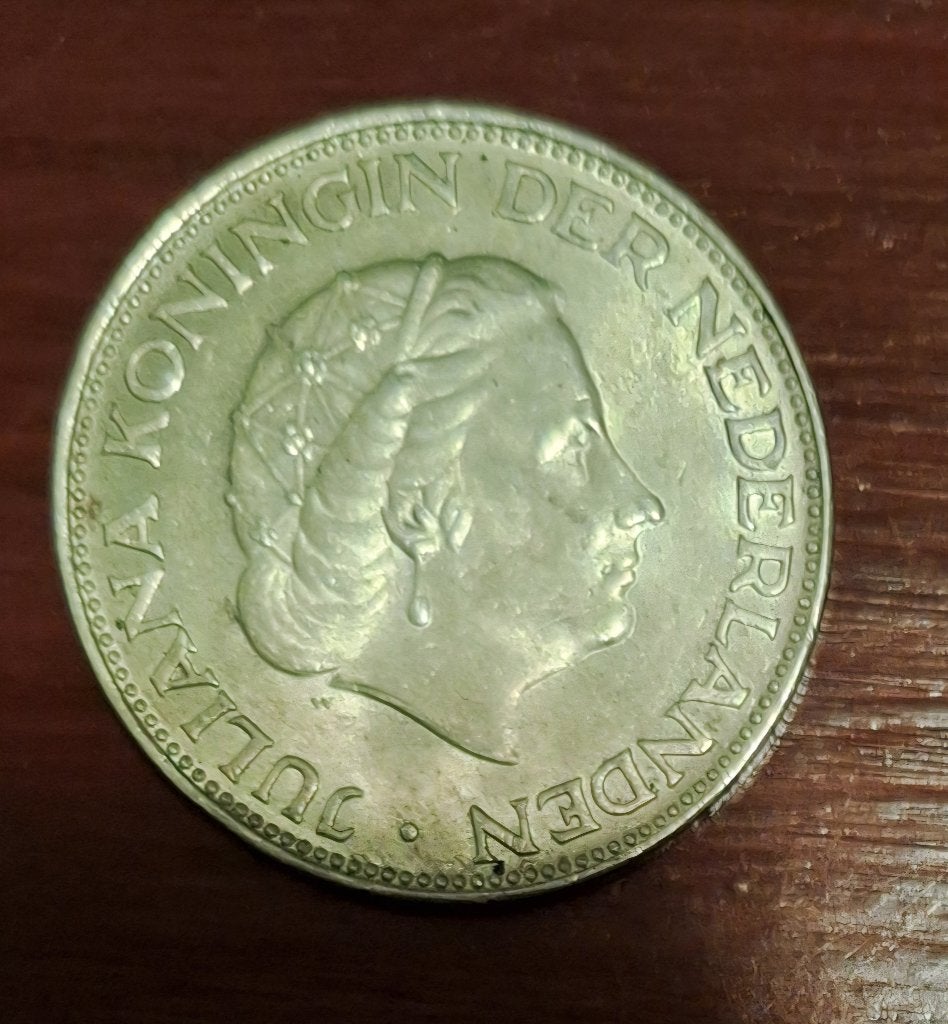 2,5 Gulden 1966, Koningin Juliana, Zilver, Ophalen of Verzenden, Losse munt