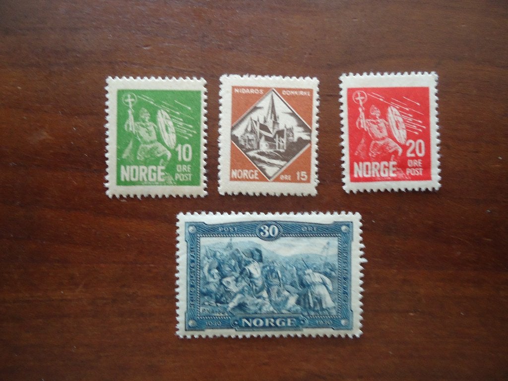 Noorwegen Olaf II 1930, mi. 155-58 ongebruikt, Ophalen of Verzenden, Postfris, Overige thema's