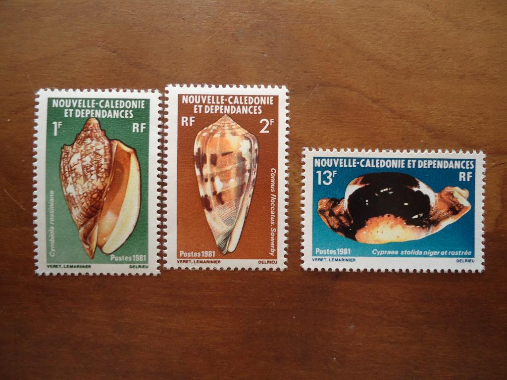 Zeeslakken Nieuw Caledonië 1981, mi. 669-71 postfris, Ophalen of Verzenden, Postfris, Dier of Natuur