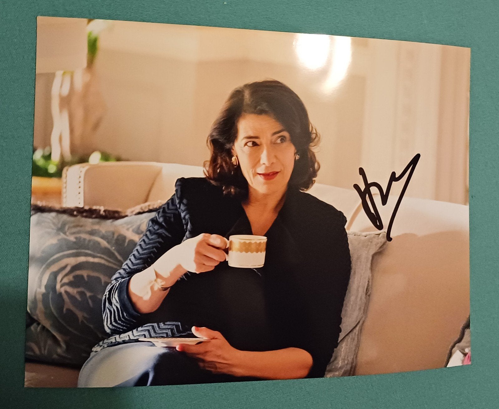 Hiam Abbass handtekening gesigneerde foto 20x15cm, Ophalen of Verzenden, Zo goed als nieuw, Foto of Kaart