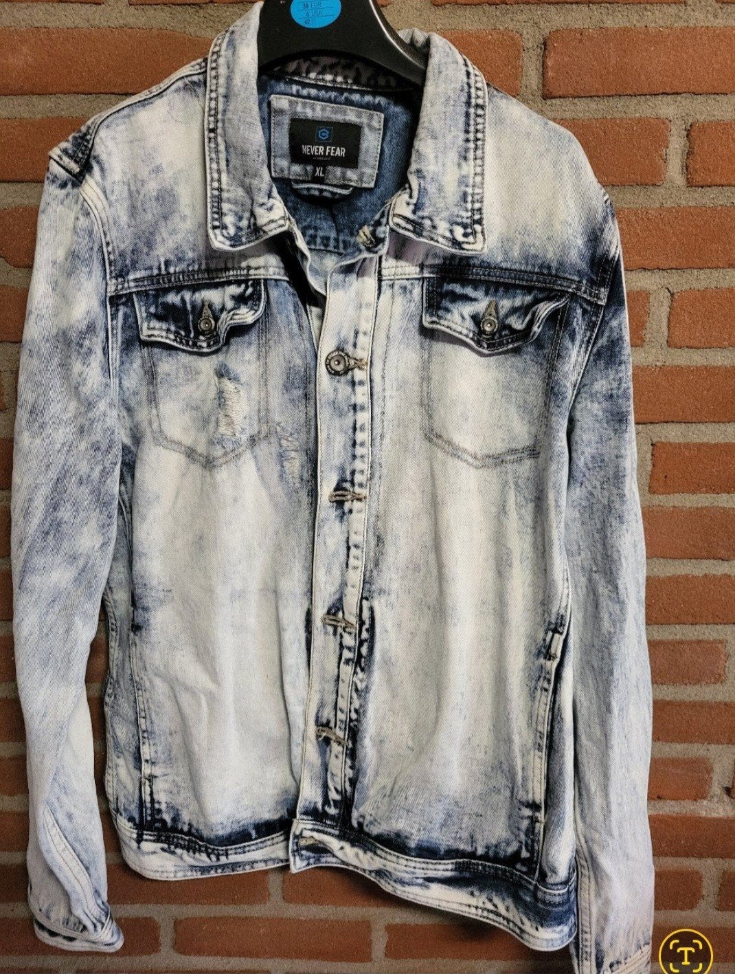 te koop aangeboden , z.g.a.n spijkerjasje xl, Ophalen of Verzenden, Maat 56/58 (XL), Blauw