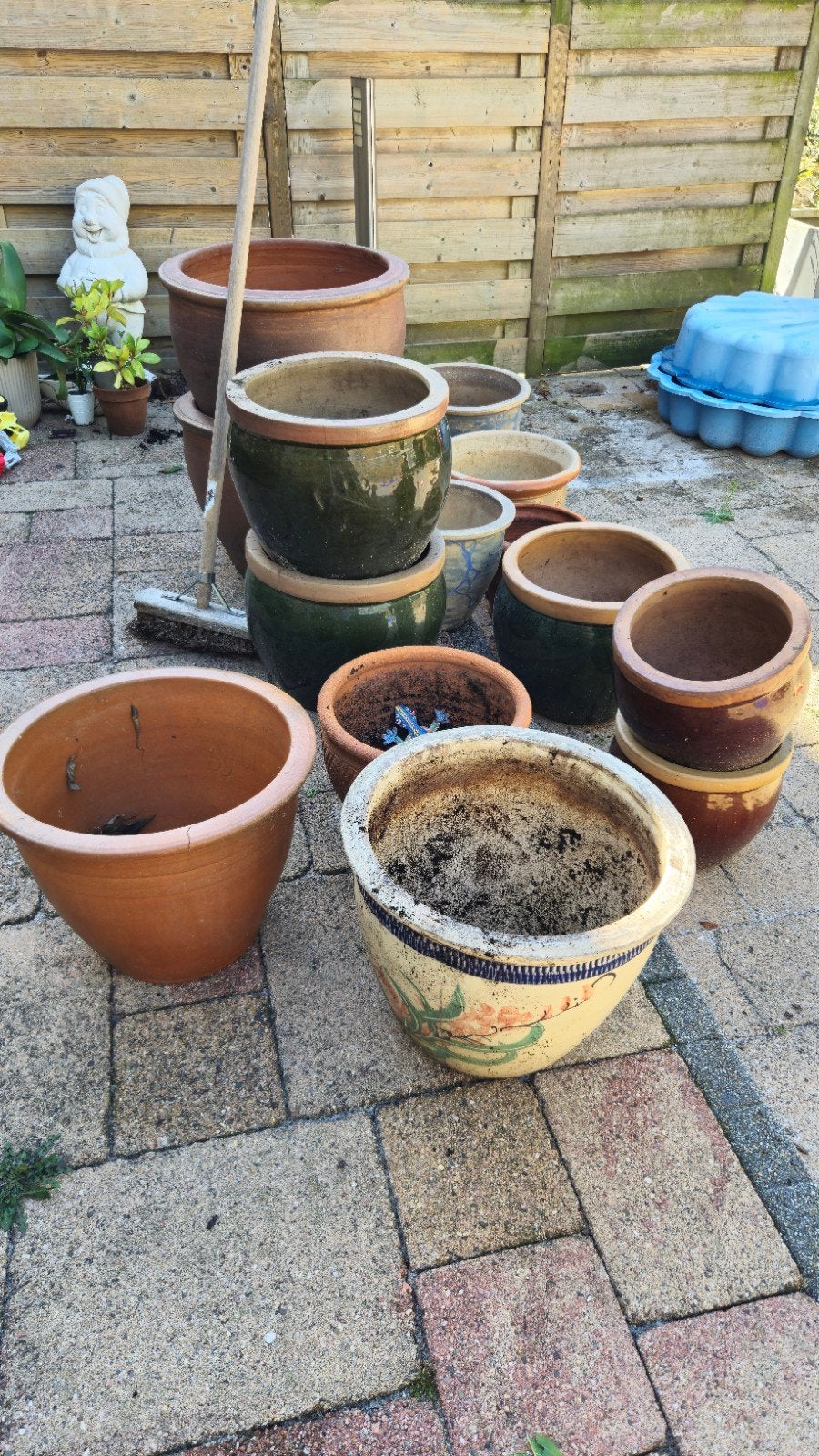 Grote tuinpotten - diverse soorten en maten, Tuin en Terras, Bloempotten, Ophalen, Rond, Minder dan 25 cm, Tuin