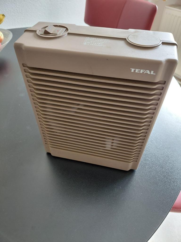 Tefal kachel / ventilator, Witgoed en Apparatuur, Ventilatoren, Ophalen of Verzenden, Gebruikt, Tafelventilator