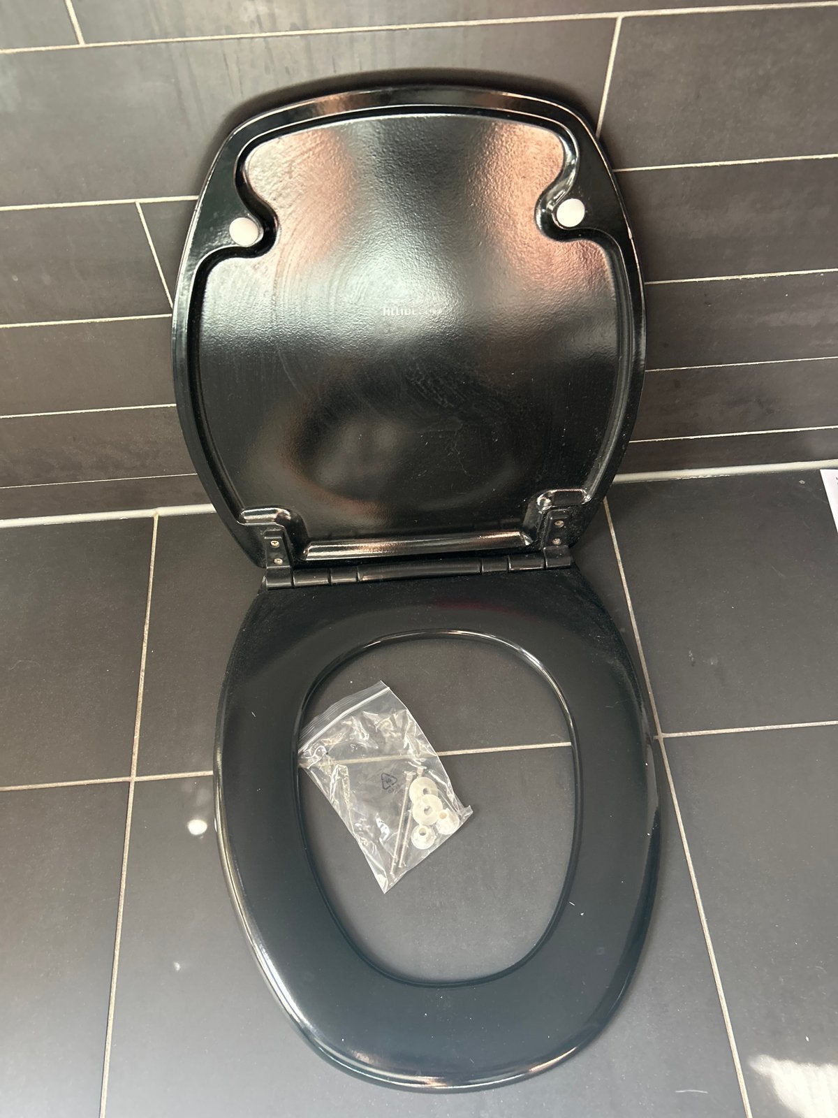 Zwarte WC bril - gebruikt, Ophalen, Nieuw, Toilet