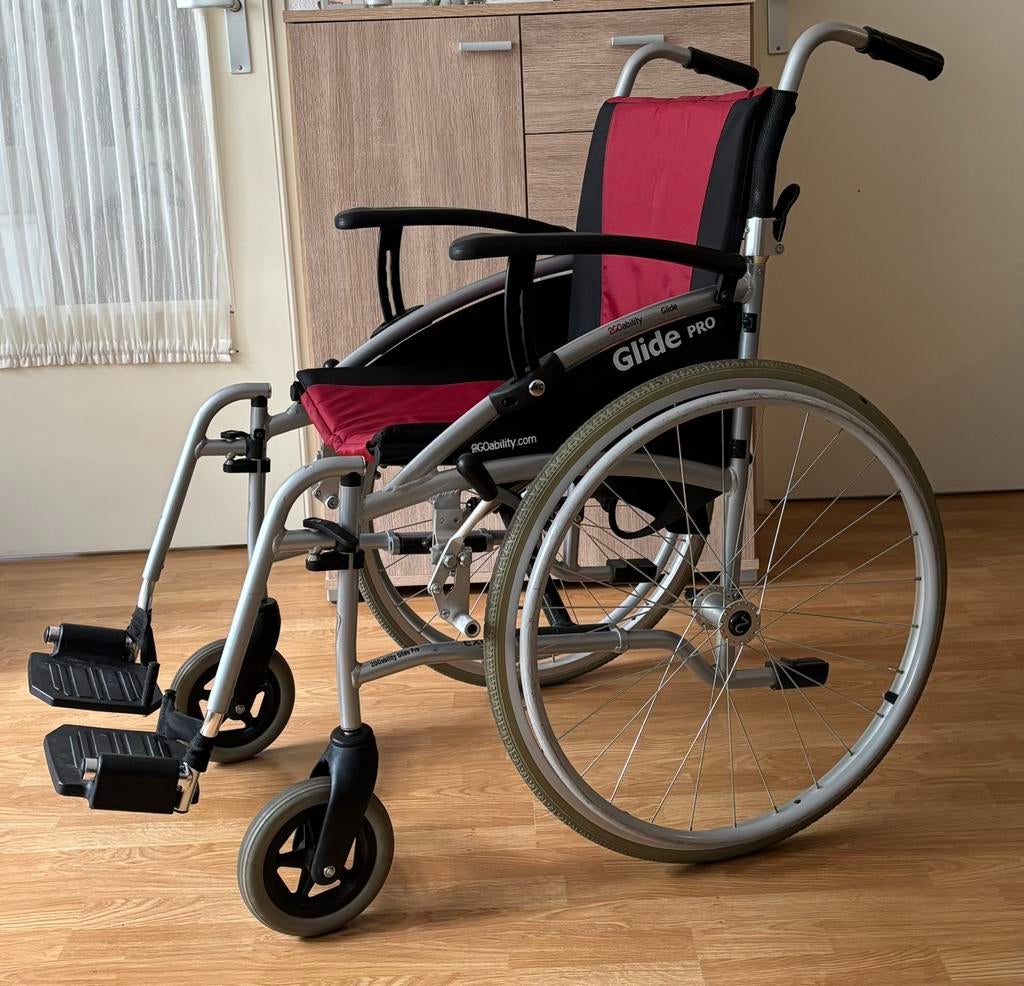 Excel Glide PRO rolstoel, Diversen, Rolstoelen, Ophalen, Inklapbaar, Zo goed als nieuw, Duwrolstoel