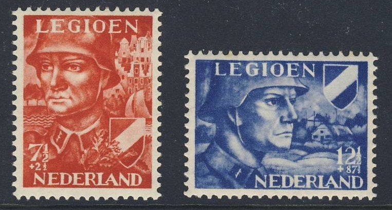 Nederland, Postfris, Legioenzegels 1942,NVPH 402/402, Postzegels en Munten, Verzenden, Na 1940, Postfris