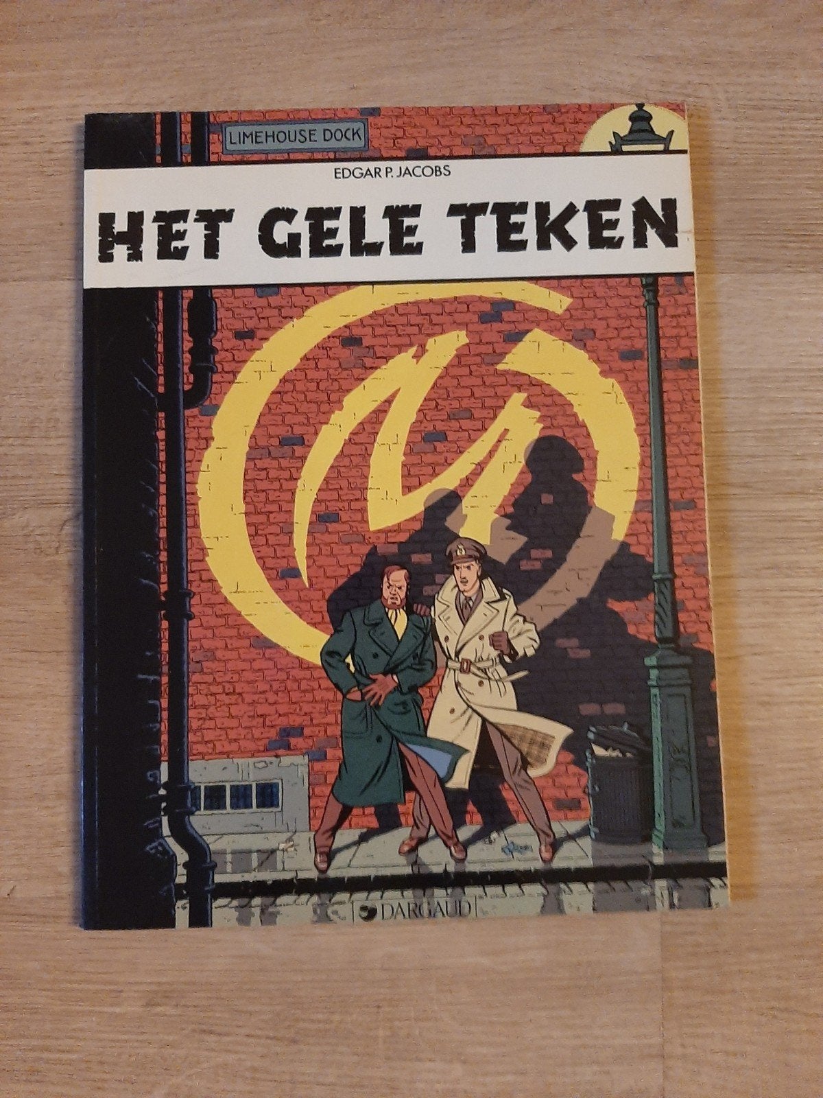 Het Gele Teken - Edgar P. Jacobs - 1e druk, Eén stripboek, Ophalen of Verzenden, Gelezen, Edgar P. Jacobs