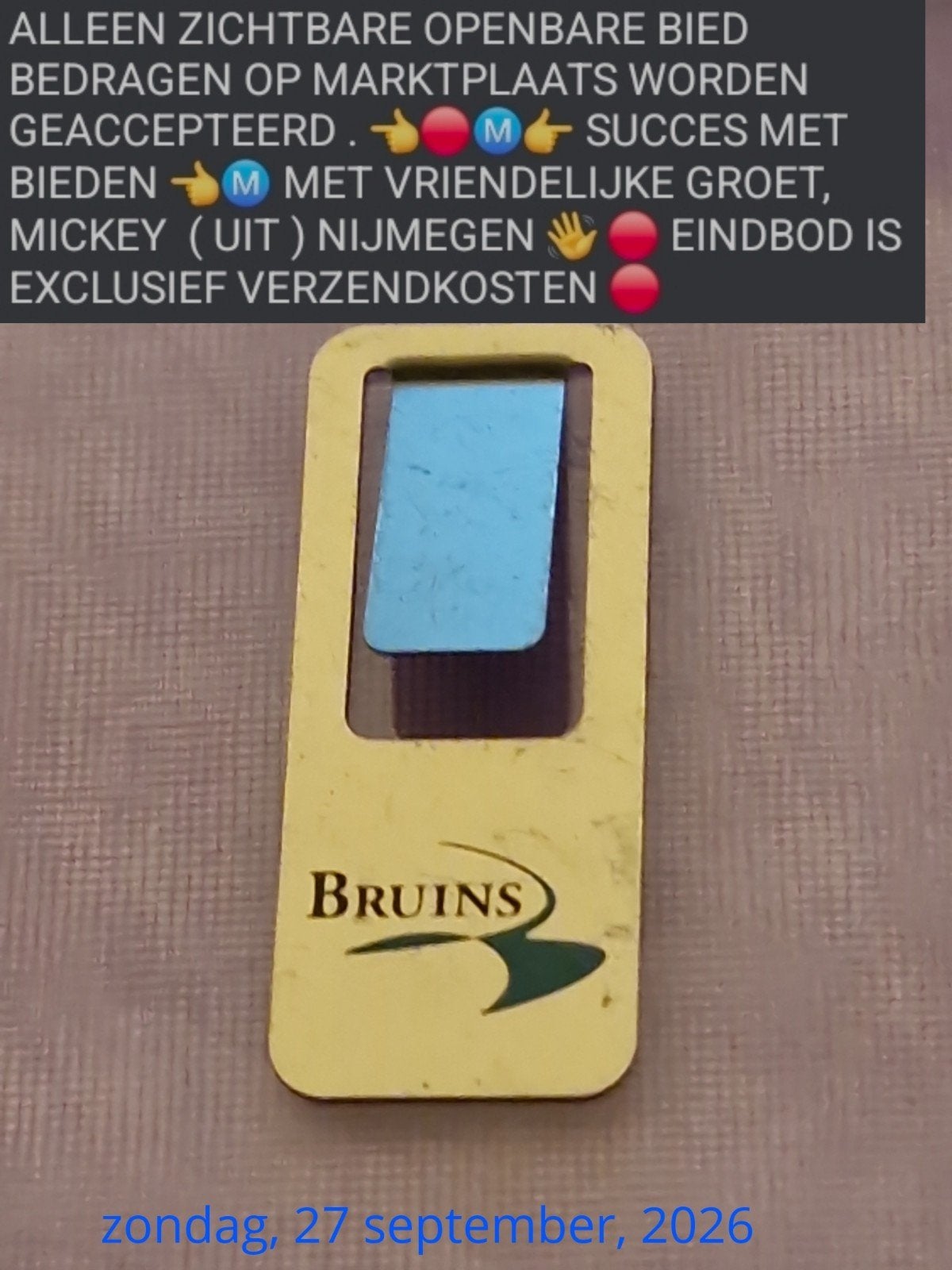 bruins: PAPERCLIP, Verzamelen, Verzenden