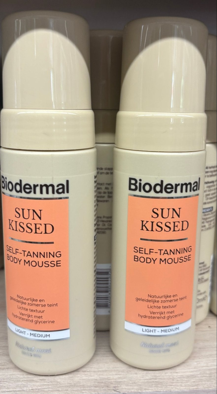 Biodermal Sun Kissed Zelfbruinende Bodymousse - 4 voor 30,-, Ophalen of Verzenden, Nieuw, Overige typen