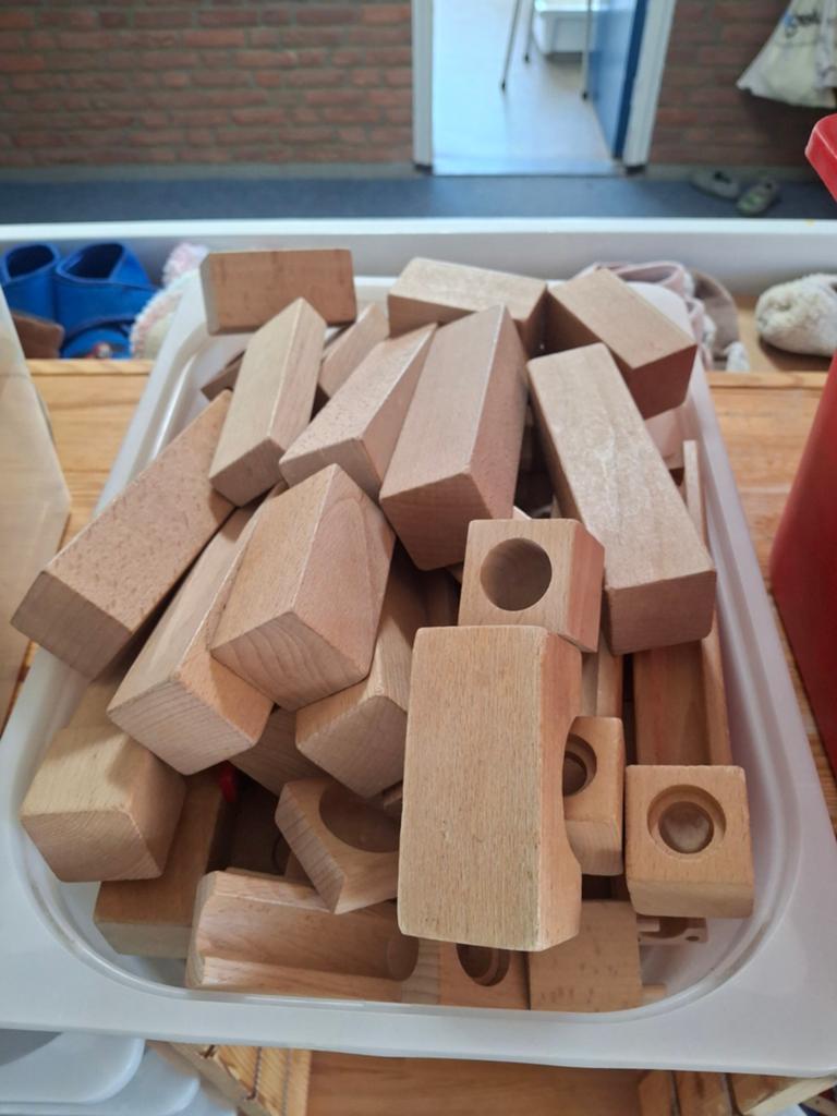 Knikkerbaan hout haba, Ophalen of Verzenden, Overige materialen, Plinten