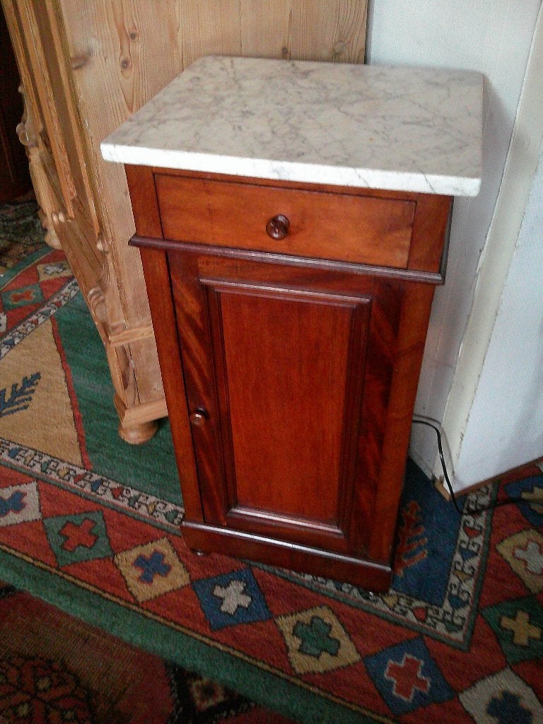 nachtkastje - mahonie, Huis en Inrichting, Ophalen of Verzenden, Minder dan 45 cm, 55 tot 70 cm