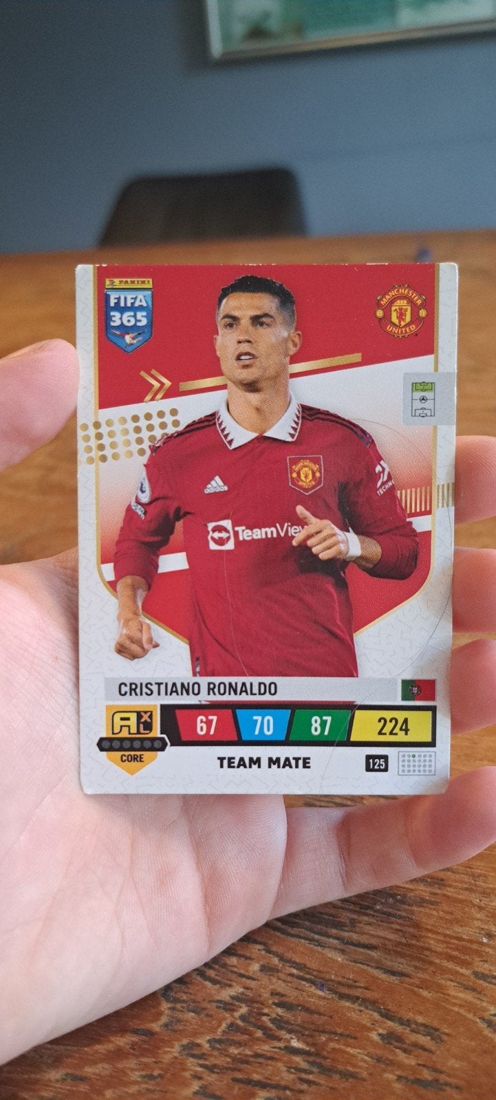 Panini FIFA 365  Cristiano Ronaldo kaart, Ophalen of Verzenden, Zo goed als nieuw, Buitenlandse clubs, Spelerskaart
