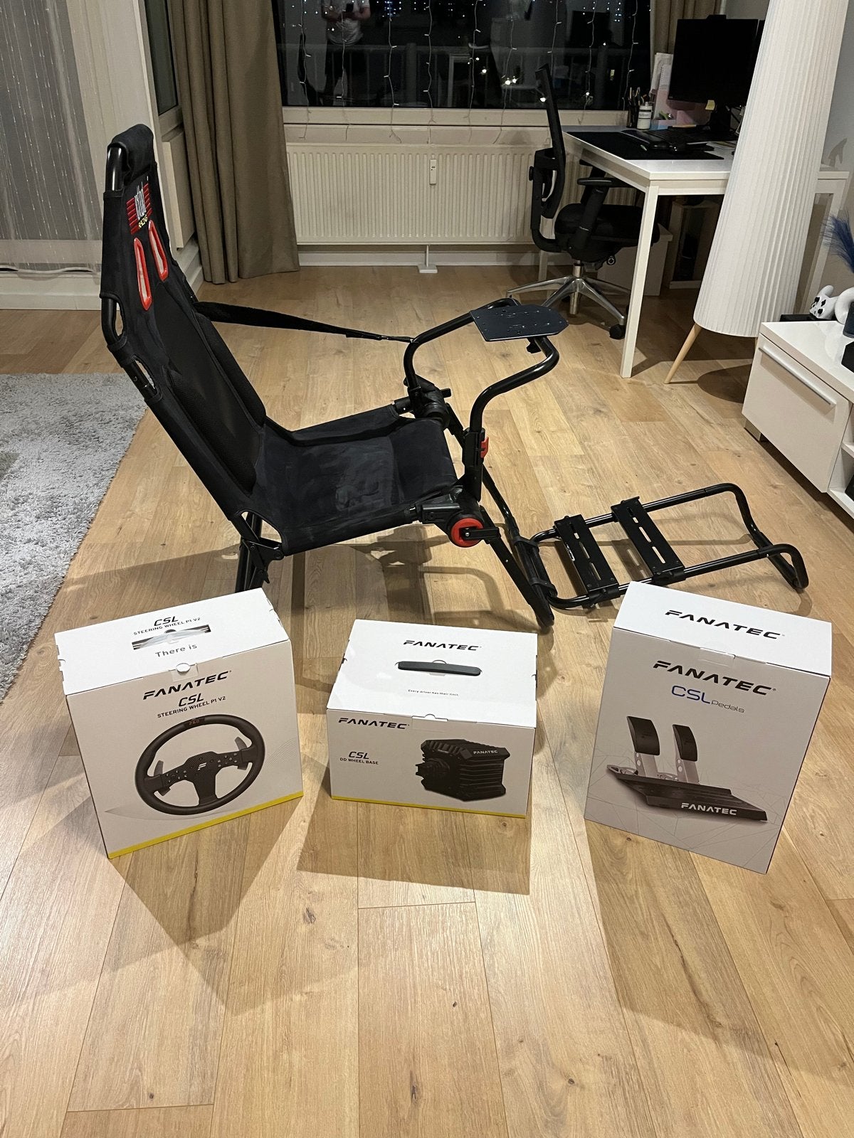 Fanatec CSL DD QR2 (5 Nm) met stuur, pedalen en Playseat, Ophalen of Verzenden, Overige merken, Zo goed als nieuw
