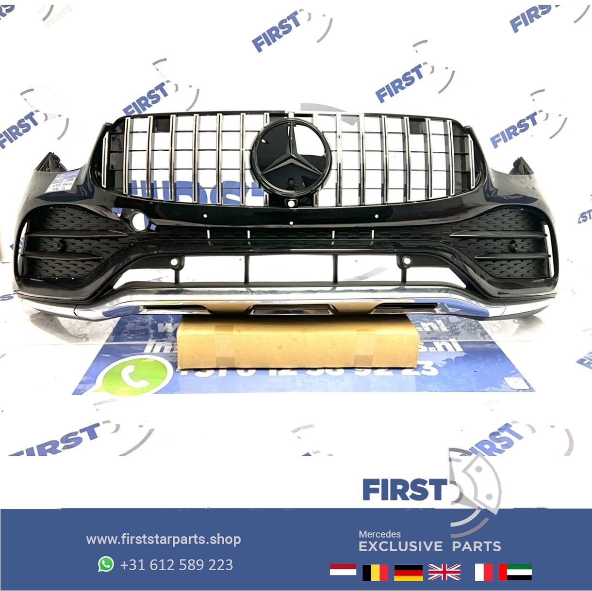 W253 FACELIFT GLC 43 AMG VOORBUMPER COMPLEET Mercedes 2016-2, Gebruikt, -, Voor, Ophalen of Verzenden